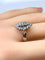 Bague 58 Bague marquise en or blanc 18 carats, platine et diamants 58 Facettes AB756
