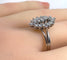 Bague 58 Bague marquise en or blanc 18 carats, platine et diamants 58 Facettes AB756