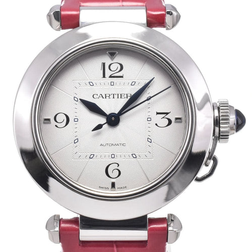 Montre Cartier Pasha de Cartier - Montre automatique en acier inoxydable et alligator 58 Facettes mgtdn8so92