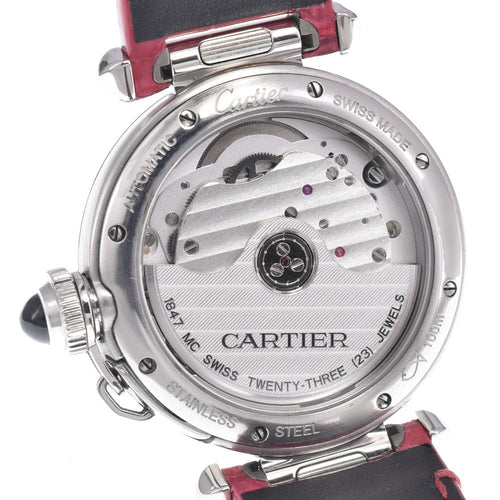 Montre Cartier Pasha de Cartier - Montre automatique en acier inoxydable et alligator 58 Facettes mgtdn8so92