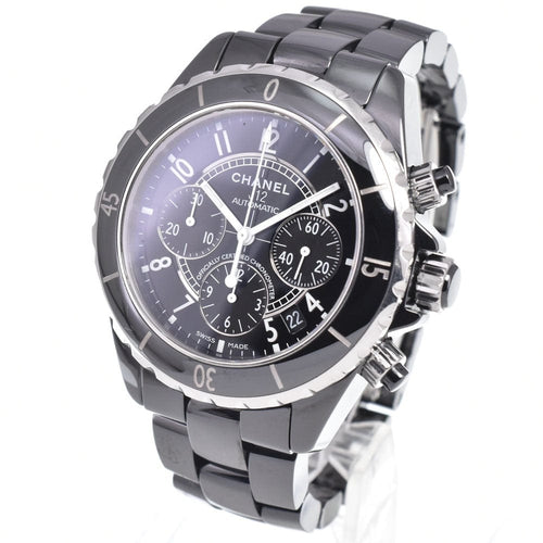 Montre Chanel J12 - Montre chronographe automatique en céramique et acier inoxydable 58 Facettes naysynfo32