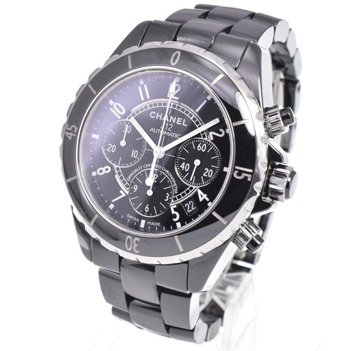 Montre Chanel J12 - Montre chronographe automatique en céramique et acier inoxydable 58 Facettes naysynfo32