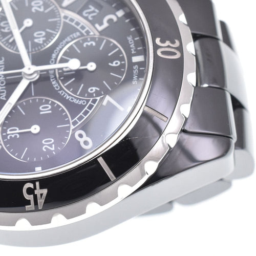 Montre Chanel J12 - Montre chronographe automatique en céramique et acier inoxydable 58 Facettes naysynfo32