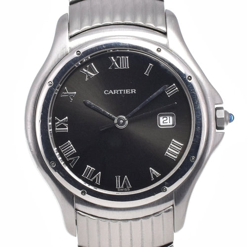 Montre Cartier - Montre Panthère Cougar à quartz en acier inoxydable 58 Facettes sf38wylm34