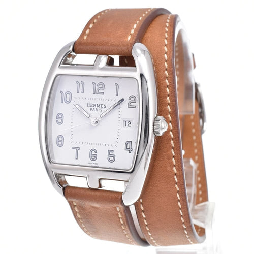 Montre Hermès - Montre Cape Cod à quartz en acier inoxydable et cuir 58 Facettes kib2mcqd6q