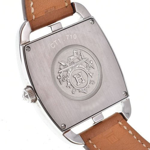 Montre Hermès - Montre Cape Cod à quartz en acier inoxydable et cuir 58 Facettes kib2mcqd6q