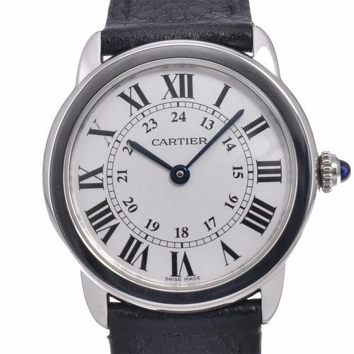 Montre Cartier - Montre Ronde Solo à quartz en acier inoxydable 58 Facettes tt0z14z6rw