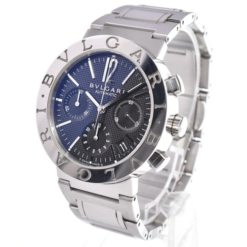 Montre Bvlgari Bvlgari - Montre chronographe automatique en acier inoxydable 58 Facettes tq2i0yr9q2