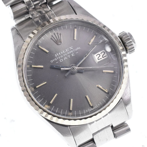 Montre Rolex - Montre Oyster Perpetual Date automatique en acier inoxydable et or blanc 58 Facettes nl2eaxn9b3