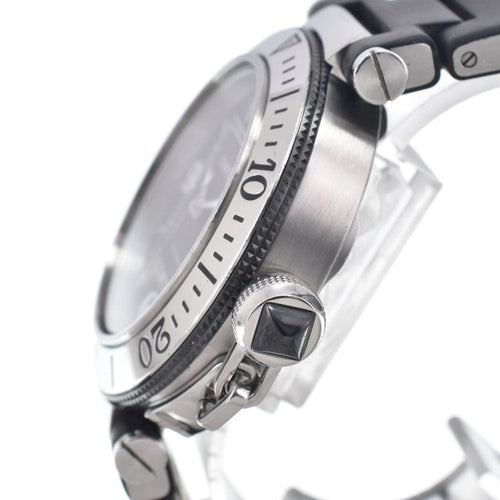 Montre Cartier - Montre Pasha Seatimer automatique en acier inoxydable et caoutchouc 58 Facettes h3tvkd816s