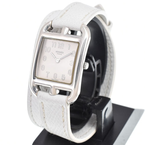 Montre Hermès - Montre Cape Cod à quartz en acier inoxydable et cuir 58 Facettes a7ank1ui15