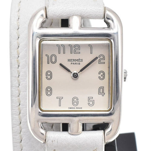Montre Hermès - Montre Cape Cod à quartz en acier inoxydable et cuir 58 Facettes a7ank1ui15