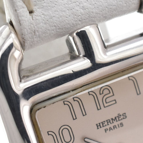 Montre Hermès - Montre Cape Cod à quartz en acier inoxydable et cuir 58 Facettes a7ank1ui15