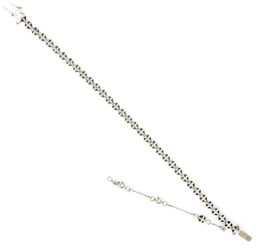Bracelet Bracelet ligne en or gris 18 carats avec diamants 58 Facettes B26350