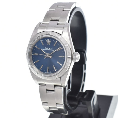 Montre Rolex - Montre Oyster Perpetual automatique en acier inoxydable et or jaune, index en diamants 58 Facettes g1h31mlhon