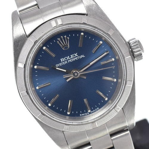 Montre Rolex - Montre Oyster Perpetual automatique en acier inoxydable et or jaune, index en diamants 58 Facettes g1h31mlhon