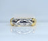 Bague 54 Bague jonc en or 18 carats et diamants 58 Facettes AB757