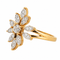 Bague 56 Bague feuillagée en or jaune et or gris 750‰, diamants 58 Facettes B26320