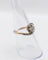 Bague 53.5 Bague tourbillon ancienne en or 18k et platine, diamant, vers 1900 58 Facettes A07915