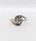 Bague 53.5 Bague tourbillon ancienne en or 18k et platine, diamant, vers 1900 58 Facettes A07915