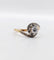 Bague 53.5 Bague tourbillon ancienne en or 18k et platine, diamant, vers 1900 58 Facettes A07915