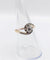 Bague 53.5 Bague tourbillon ancienne en or 18k et platine, diamant, vers 1900 58 Facettes A07915