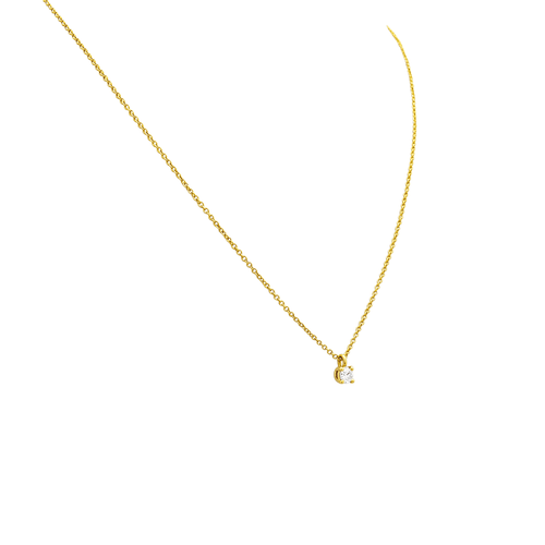 Collier Tiffany & Co. - Collier Tiffany Solitaire en or rose 750/000 avec diamant 58 Facettes 36103