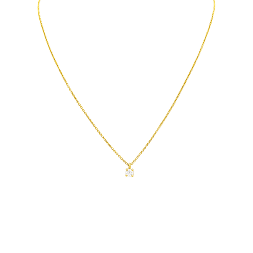 Collier Tiffany & Co. - Collier Tiffany Solitaire en or rose 750/000 avec diamant 58 Facettes 36103
