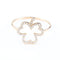 Bague 53 Bague trèfle à quatre feuilles en or jaune 18K et diamants, 0,22 ct 58 Facettes 2B-KK