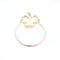 Bague 53 Bague trèfle à quatre feuilles en or jaune 18K et diamants, 0,22 ct 58 Facettes 2B-KK