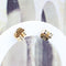 Boucles d'oreilles Boucles d’oreilles anciennes en or jaune et blanc 18k avec diamants, 1,22 ct 58 Facettes 2B-DD