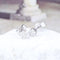 Boucles d'oreilles Boucles d’oreilles à rosettes de diamants en or blanc 18K, 0,12 ct 58 Facettes 2B-YY