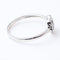 Bague 55 Bague florale en or blanc 18k, saphirs bleus et diamants 58 Facettes 2B-WW
