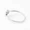 Bague 55 Bague florale en or blanc 18k, saphirs bleus et diamants 58 Facettes 2B-WW