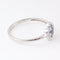 Bague 55 Bague florale en or blanc 18k, saphirs bleus et diamants 58 Facettes 2B-WW