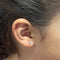 Boucles d’oreilles solitaires en or blanc 18k, diamants 0,06 ct 58 Facettes 2B-BB-X