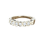 Bague demi-alliance en or jaune 14K avec 6 diamants, 0,42 ct 58 Facettes 2B-UUU