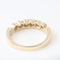 Bague demi-alliance en or jaune 14K avec 6 diamants, 0,42 ct 58 Facettes 2B-UUU