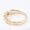 Bague demi-alliance en or jaune 14K avec 6 diamants, 0,42 ct 58 Facettes 2B-UUU
