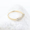 Bague Bague demi-alliance en or jaune 18k avec 7 diamants 58 Facettes 2B-FFF