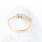 Bague Bague demi-alliance en or jaune 18k avec 7 diamants 58 Facettes 2B-FFF
