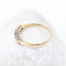 Bague Bague demi-alliance en or jaune 18k avec 7 diamants 58 Facettes 2B-FFF
