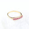 Bague Demi-alliance de 7 rubis en or jaune 18K – 0,56 ct 58 Facettes 2B-OO