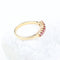 Bague Demi-alliance de 7 rubis en or jaune 18K – 0,56 ct 58 Facettes 2B-OO