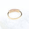 Bague Demi-alliance de 7 rubis en or jaune 18K – 0,56 ct 58 Facettes 2B-OO