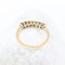 Bague Demi-alliance en or jaune 18K avec 7 émeraudes, 0,56 ct 58 Facettes 2B-EEE