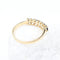 Bague Demi-alliance en or jaune 18 carats, 7 saphirs bleus, 0,56 ct 58 Facettes 2B-XX