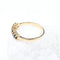 Bague Demi-alliance en or jaune 18 carats, 7 saphirs bleus, 0,56 ct 58 Facettes 2B-XX