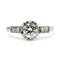 Bague 53 Bague solitaire en platine avec diamants 58 Facettes 2CCA45909708426FA1D73887271C6FC4