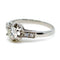 Bague 53 Bague solitaire en platine avec diamants 58 Facettes 2CCA45909708426FA1D73887271C6FC4